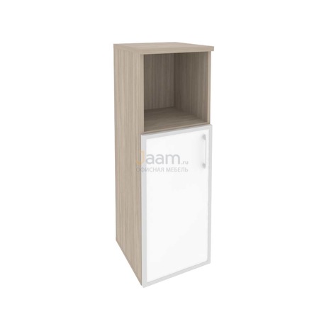 Мебель для персонала Офисный шкаф средний узкий левый O.SU-2.2RW(L)